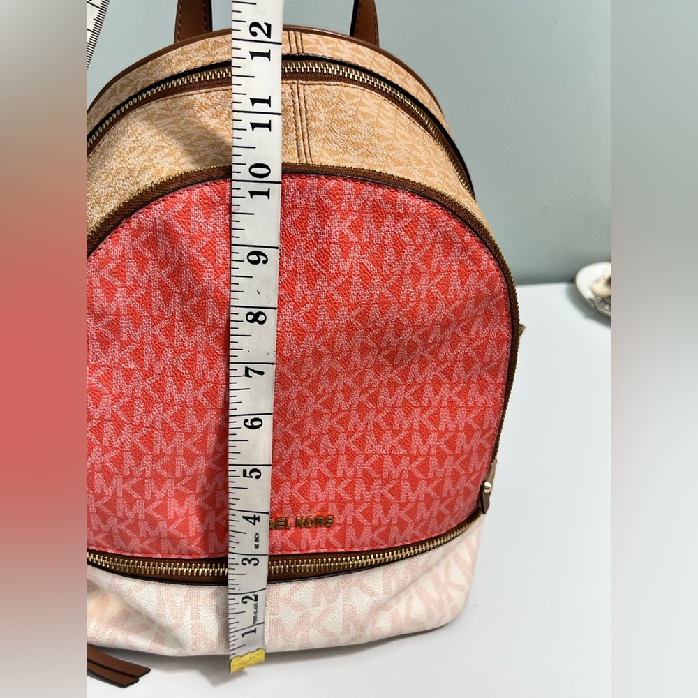 Michael Kors Rhea Medium Backpack Raspberry Multi - Picture 9 of 10
